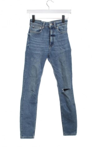 Blugi de femei Zara, Mărime XS, Culoare Albastru, Preț 57,99 Lei