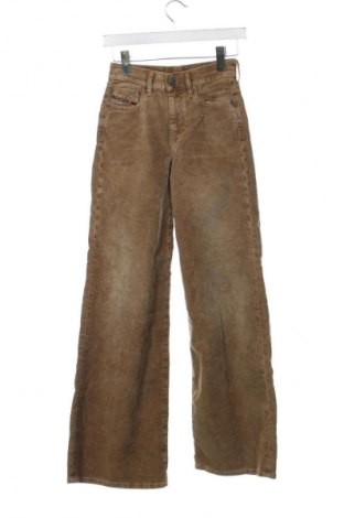 Pantaloni de velvet de femei Diesel, Mărime XXS, Culoare Maro, Preț 244,37 Lei