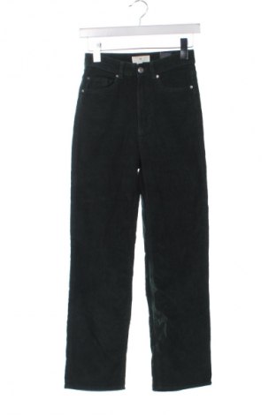 Damskie sztruksy H&M, Rozmiar XS, Kolor Zielony, Cena 67,41 zł