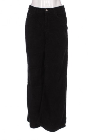 Pantaloni de velvet de femei Zara, Mărime S, Culoare Negru, Preț 68,30 Lei