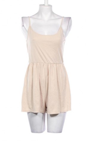 Salopetă scurtă de damă Bershka, Mărime M, Culoare Bej, Preț 127,99 Lei