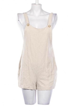 Women's short jumpsuit Stradivarius, Μέγεθος L, Χρώμα  Μπέζ, Τιμή 20,61 €