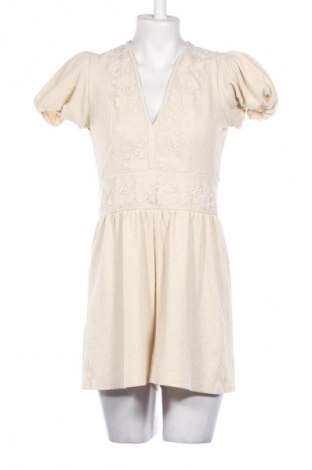 Kurzer Damenoverall Zara, Größe L, Farbe Ecru, Preis 13,99 €