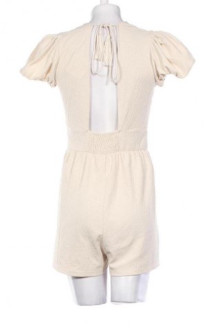 Kurzer Damenoverall Zara, Größe L, Farbe Ecru, Preis 13,99 €