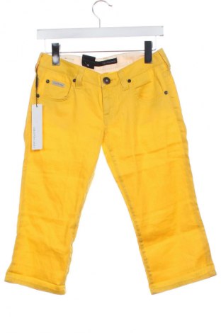 Pantaloni scurți de femei Calvin Klein Jeans, Mărime S, Culoare Galben, Preț 353,99 Lei