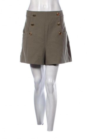 Pantaloni scurți de femei Zara, Mărime XL, Culoare Verde, Preț 49,87 Lei