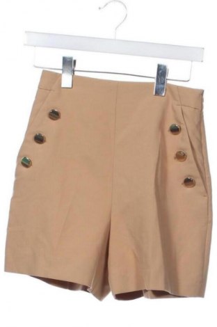Дамски къс панталон Zara, Размер XS, Цвят Кафяв, Цена 19,07 лв.