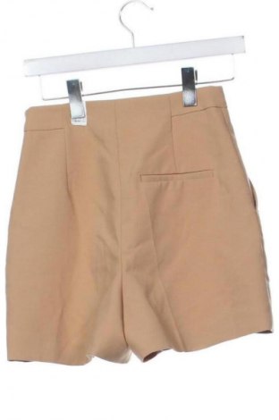Дамски къс панталон Zara, Размер XS, Цвят Кафяв, Цена 19,07 лв.