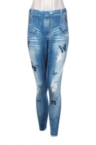 Damskie legginsy SHEIN, Rozmiar XL, Kolor Niebieski, Cena 28,99 zł