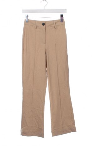 Damskie spodnie Bershka, Rozmiar XS, Kolor Beżowy, Cena 38,99 zł