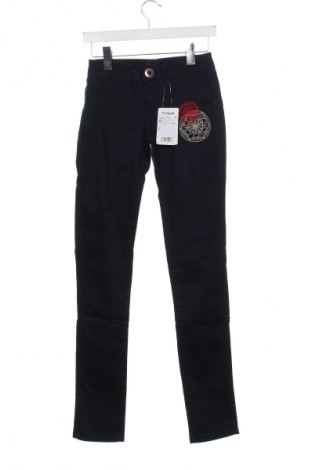 Damskie spodnie Desigual, Rozmiar XXS, Kolor Niebieski, Cena 329,73 zł