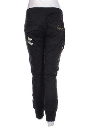 Damskie spodnie Desigual, Rozmiar XL, Kolor Czarny, Cena 203,99 zł