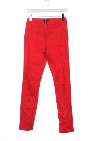 Damskie spodnie H&M, Rozmiar XS, Kolor Czerwony, Cena 37,99 zł