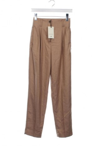Дамски панталон H&M x Giuliva Heritage, Размер XXS, Цвят Кафяв, Цена 46,00 лв.