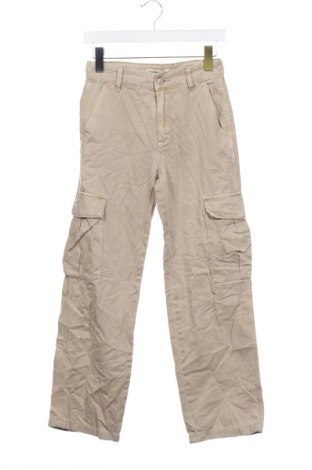 Pantaloni de femei Pull&Bear, Mărime XS, Culoare Bej, Preț 94,99 Lei