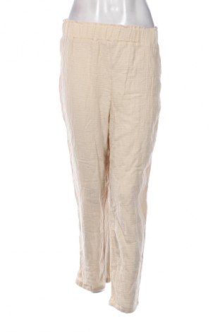 Pantaloni de femei SHEIN, Mărime S, Culoare Ecru, Preț 73,36 Lei