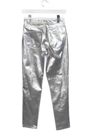 Γυναικείο παντελόνι Topshop Moto, Μέγεθος XS, Χρώμα Ασημί, Τιμή 21,73 €