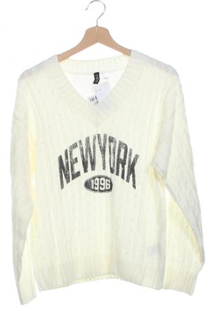 Pulover de femei H&M Divided, Mărime XS, Culoare Ecru, Preț 150,99 Lei