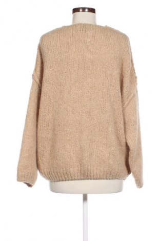 Damski sweter Made In Italy, Rozmiar L, Kolor Beżowy, Cena 68,99 zł