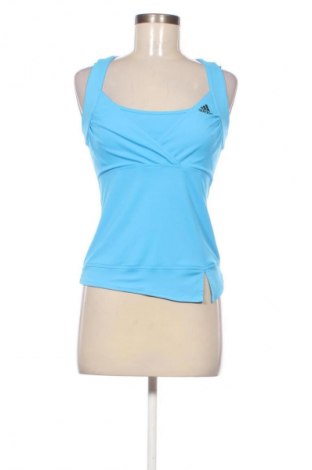 Damen Sporttop Adidas, Größe M, Farbe Blau, Preis € 23,99