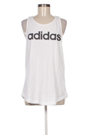 Γυναίκειο αθλητικό τοπ Adidas, Μέγεθος L, Χρώμα Λευκό, Τιμή 17,55 €