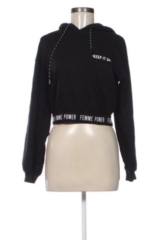 Damen Sweatshirt Bershka, Größe S, Farbe Schwarz, Preis 14,71 €