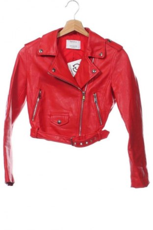 Damen Lederjacke Bershka, Größe XS, Farbe Rot, Preis € 29,72