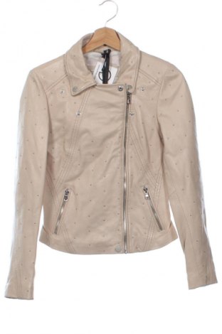 Geacă de piele pentru femei Freaky Nation, Mărime XS, Culoare Bej, Preț 1.479,99 Lei