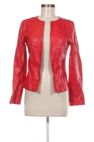 Damen Lederjacke Made In Italy, Größe S, Farbe Rot, Preis 34,99 €