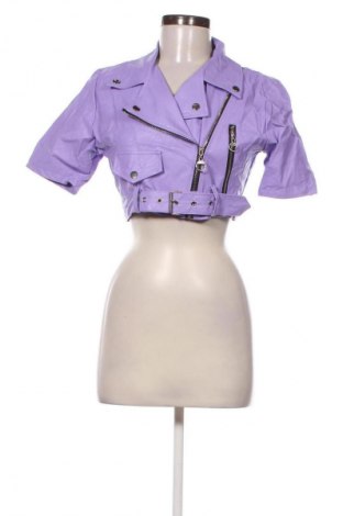Női bőrdzseki NEW COLLECTION, Méret L, Szín Lila, Ár 16 739 Ft