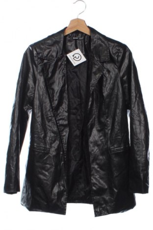 Geacă de piele pentru femei SHEIN, Mărime XS, Culoare Negru, Preț 150,62 Lei