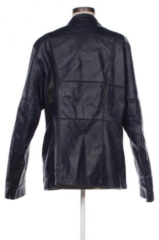 Γυναικείο δερμάτινο μπουφάν Unbranded, Μέγεθος 3XL, Χρώμα Μπλέ, Τιμή 30,66 €