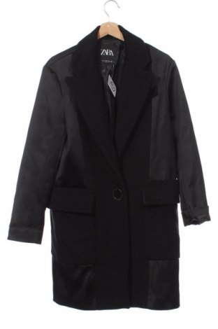 Palton de femei Zara, Mărime XS, Culoare Negru, Preț 121,99 Lei