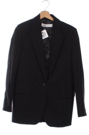 Sacou de femei Zara, Mărime XS, Culoare Negru, Preț 128,55 Lei