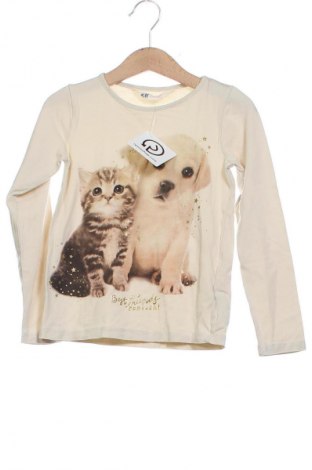Kinder Shirt H&M, Größe 3-4y/ 104-110 cm, Farbe Beige, Preis € 6,14