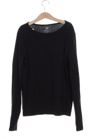 Dziecięca bluzka H&M, Rozmiar 12-13y/ 158-164 cm, Kolor Czarny, Cena 17,99 zł