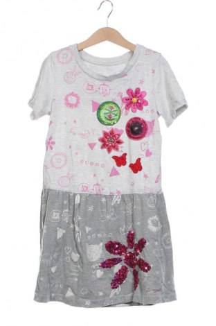 Dziecięca sukienka Desigual, Rozmiar 9-10y/ 140-146 cm, Kolor Szary, Cena 97,55 zł