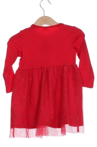 Детска рокля H&M, Размер 9-12m/ 74-80 см, Цвят Червен, Цена 16,99 лв.