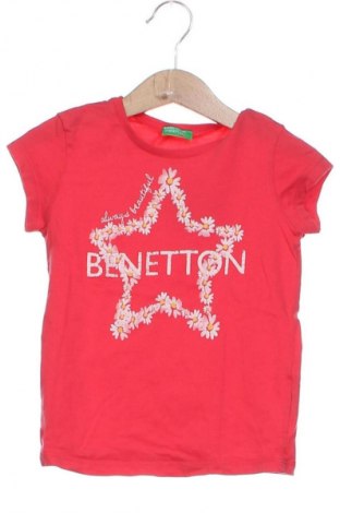 Dziecięcy T-shirt United Colors Of Benetton, Rozmiar 4-5y/ 110-116 cm, Kolor Czerwony, Cena 23,99 zł