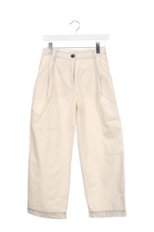 Pantaloni pentru copii Zara, Mărime 12-13y/ 158-164 cm, Culoare Ecru, Preț 35,42 Lei