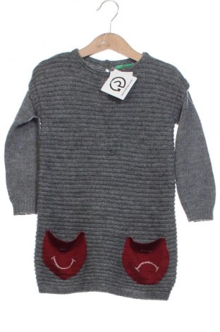 Pulover pentru copii United Colors Of Benetton, Mărime 2-3y/ 98-104 cm, Culoare Gri, Preț 62,49 Lei