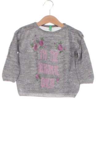 Dětský svetr  United Colors Of Benetton, Velikost 18-24m/ 86-98 cm, Barva Šedá, Cena  294,00 Kč