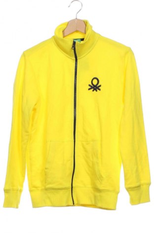Детско спортно горнище United Colors Of Benetton, Размер 12-13y/ 158-164 см, Цвят Жълт, Цена 61,50 лв.