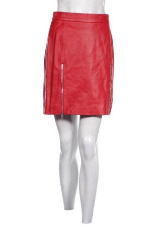 Skórzana spódnica 8 by YOOX, Rozmiar S, Kolor Czerwony, Cena 1 254,99 zł