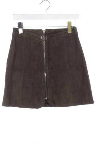 Kožená sukňa  Zara, Veľkosť XS, Farba Zelená, Cena  35,65 €