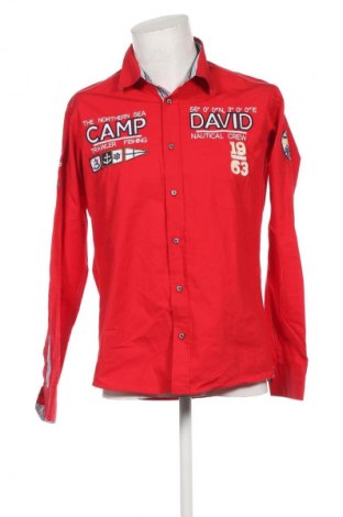 Herrenhemd Camp David, Größe L, Farbe Rot, Preis € 75,32