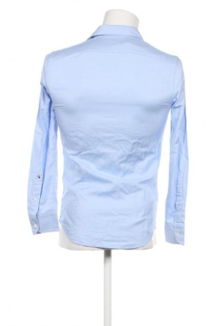 Herrenhemd Glanshirt, Größe S, Farbe Blau, Preis 53,99 €