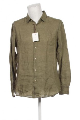 Herrenhemd Glanshirt, Größe L, Farbe Grün, Preis 53,99 €