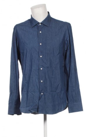 Herrenhemd Mattabisch, Größe XXL, Farbe Blau, Preis 102,99 €