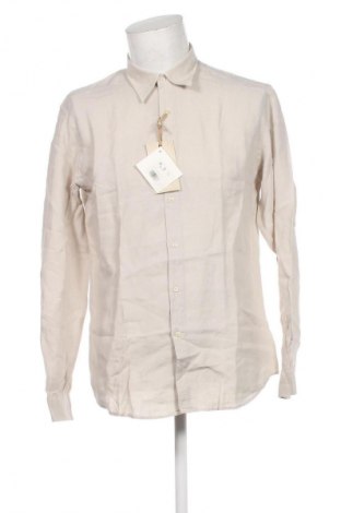 Herrenhemd Rossopuro, Größe L, Farbe Beige, Preis 85,99 €